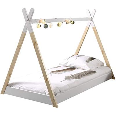 Vipack Bed Tipi - wit/naturel - 90x200 cm