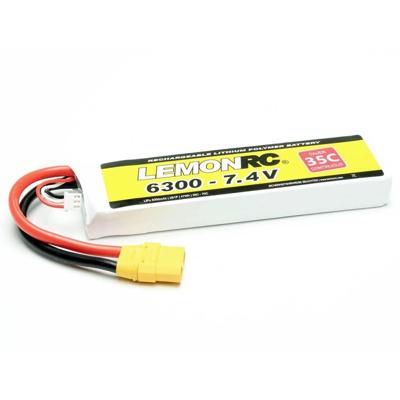 LemonRC LiPo accupack 7.4 V 6300 mAh Aantal cellen: 2 35 C Softcase XT90 LemonRC LiPo accupack 7.4 V 6300 mAh Aantal cellen: 2 35 C Softcase XT90
