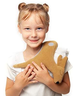 Leschi Verwarmingskussen Flora het hertje - chocolade