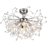 LED Plafondlamp - Plafondverlichting - Trion Guston - E14 Fitting - 4-lichts - Rond - Mat Chroom - Aluminium - thumbnail