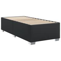 Boxspring met matras kunstleer zwart 100x200 cm - thumbnail