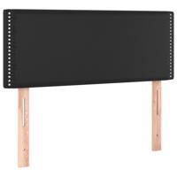 Boxspring met matras kunstleer zwart 120x190 cm - thumbnail