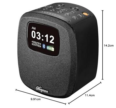 Sangean DCR-83 Radio DAB+, VHF (FM) AUX, Bluetooth, USB Acculaadfunctie, Wekfunctie Zwart