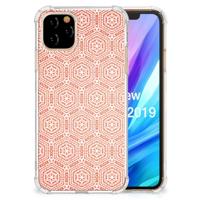 Apple iPhone 11 Pro Doorzichtige Silicone Hoesje Pattern Orange - thumbnail
