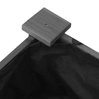Plantenbak met voering 71x37x76 cm massief vurenhout grijs - thumbnail