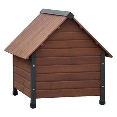 @Huisdier hondenbed ingang van kunststof rustiek bruin 76 x 76 x 72 cm
