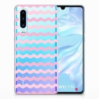 Huawei P30 | TPU bumper | Waves Roze - thumbnail