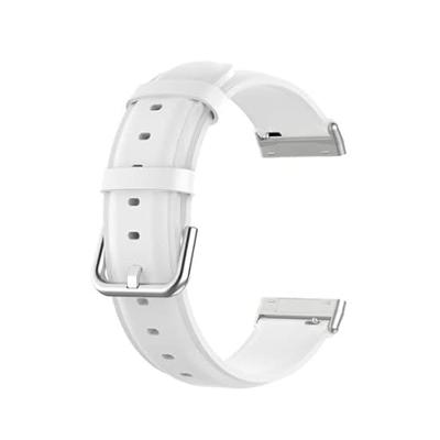 Fitbit Versa 3/4 & Sense 1/2 leren bandje - Wit Fitbit Versa 3/4 & Sense 1/2 leren bandje - Wit