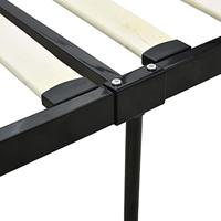 Hemelbedframe metaal zwart 160x200 cm - thumbnail