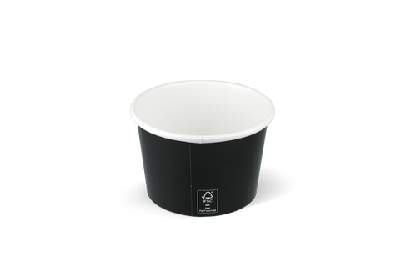 IJsbeker 240ml Ø90mm 8oz karton zwart