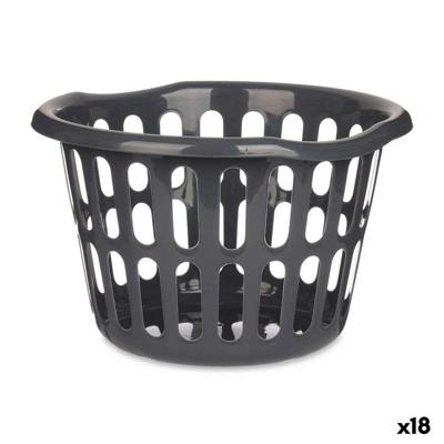 Mand Kipit Antraciet Polypropyleen 27 L (18 Stuks)