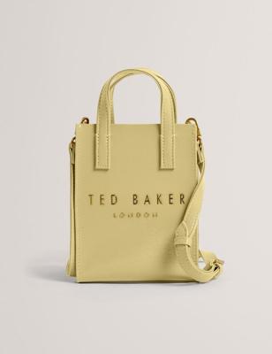 Ted Baker Crinkll Crinkle Mini Icon Bag-Yellow
