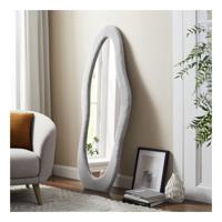 Artistiq Organische Spiegel 'Estaban' Imitatiebont 160 x 60cm, kleur lichtgrijs - thumbnail