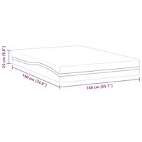 Matrassen Wit, Grijs 140 x 190 cm 100% polyester jacquard stof - thumbnail