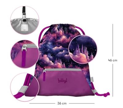 Baagl Gymtas Royal Unicorn met rits Baagl Gymtas Royal Unicorn met rits