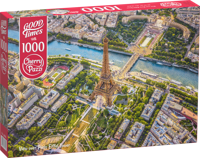 View over Paris Eiffel Tower Puzzel 1000 Stukjes - thumbnail