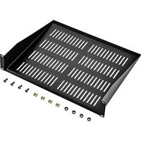 Renkforce RF-3432144 19 inch Apparaatbodem voor patchkast 2 HE Geschikt voor kastdiepte: vanaf 400 mm Zwart - thumbnail