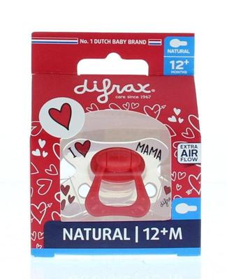 Difrax Fopspeen Natural 12m+ I Love