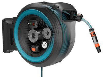 Gardena Wandslangenbox PowerRoll XL | Incl. 18V accu + lader - 18640-20