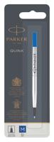 Rollerpenvulling Parker Quink medium blauw blister à 1 stuk - thumbnail