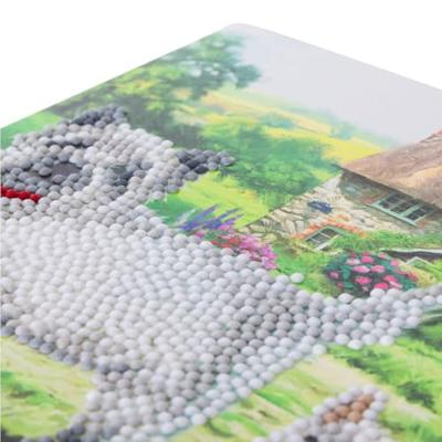 Craft Buddy crystal art kaart west highland terriërs 18x18 cm - thumbnail