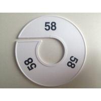 Maatring 11 cm wit/zwart 58 - thumbnail