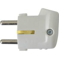 N & L 10931 Haakse stekker met randaarde Kunststof 230 V Wit - thumbnail