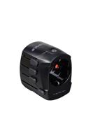 WORLD ADAPTOR PRO 3-P+USB Black - thumbnail