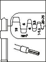 Gedore 8140-06 1830600 Krimpinzetstuk Adereindhulzen 0.25 tot 10 mm² - thumbnail