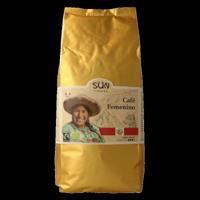 SUN Coffee Cafe femenino bonen dark roast bio 1 Kilogram - thumbnail