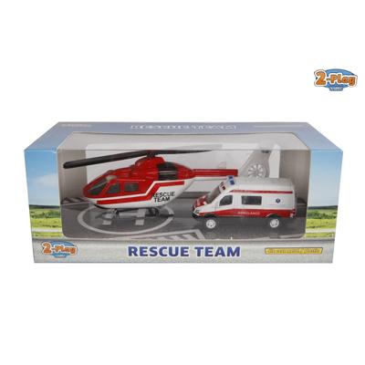 2 Play ambulanceset diecast 2 delig