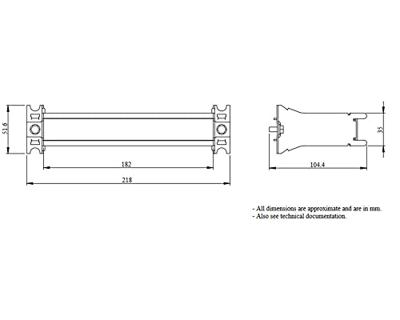 Schneider Electric PrismaSeT-G, DIN-rail, 20 module-eenheden, breedte = 300 mm 1 stuk(s) Schneider Electric PrismaSeT-G, DIN-rail, 20 module-eenheden, breedte = 300 mm 1 stuk(s)