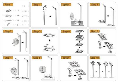 Tablethouder Neomounts TABLET-S100SILVER Zilverkleurig