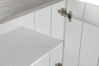 Dressoir DKD Home Decor Grijs Gouden Metaal Wit Mangohout (152 x 43 x 84 cm) - thumbnail