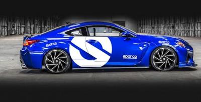 4-Delige Sparco Wieldoppenset Varese 14-inch zilver/zwart SP1480SVBK