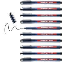 Fineliner edding 1800 0.7mm zwart | 10 stuks - thumbnail