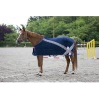 Equi Theme Authentic fleecedeken donkerblauw maat:156 / 6'9 - thumbnail