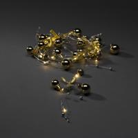 Konstsmide 3290-803 Lichtketting Parel Binnen werkt op batterijen Aantal lampen 20 LED Warmwit Verlichte lengte: 1.9 m Timer - thumbnail