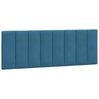 Bed met matras fluweel blauw 160x200 cm - thumbnail