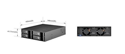 Silverstone SST-FS204B HDD-wisselframe SATA I, SATA II, SATA III