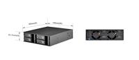 Silverstone SST-FS204B HDD-wisselframe SATA I, SATA II, SATA III - thumbnail