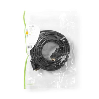 DVI-kabel | DVI-D 24+1-pins male | DVI-D 24+1-pins male | 10,0 m | Zwart