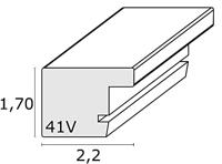 Deknudt Grijze fotokader met rand in zilver 10x15 S41VK7 - thumbnail