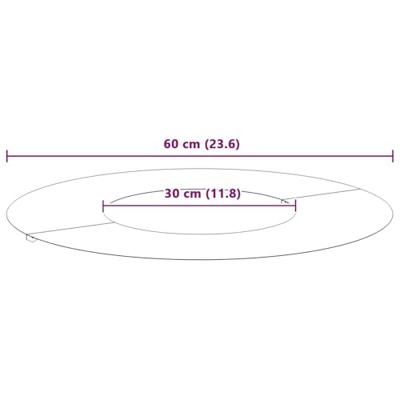 VidaXL Geschikt voor platte boomringen 5 pcs olijfgroen ø30 / 60 cm