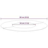 VidaXL Geschikt voor platte boomring olijfgroen ø30 / 60 cm staal - thumbnail