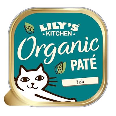 LILY'S KITCHEN CAT ORGANIC FISH PATE 19X85 GR