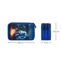 Baagl Luxe Etui - Pennenzak Robots 3-ritsen - thumbnail