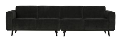 WOOOD Bank 'Statement' 4-zits, Rib, kleur Graphite