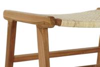 Kruk DKD Home Decor 65 x 47 x 40 cm Natuurlijk Teakboom Plastic Multicolour Lichtbruin - thumbnail