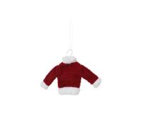 Kerst trui 18 cm rood/wit - thumbnail